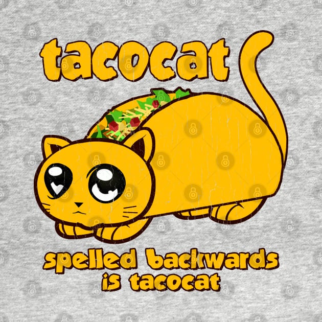 Funny - Tacocat (vintage distressed look) by robotface